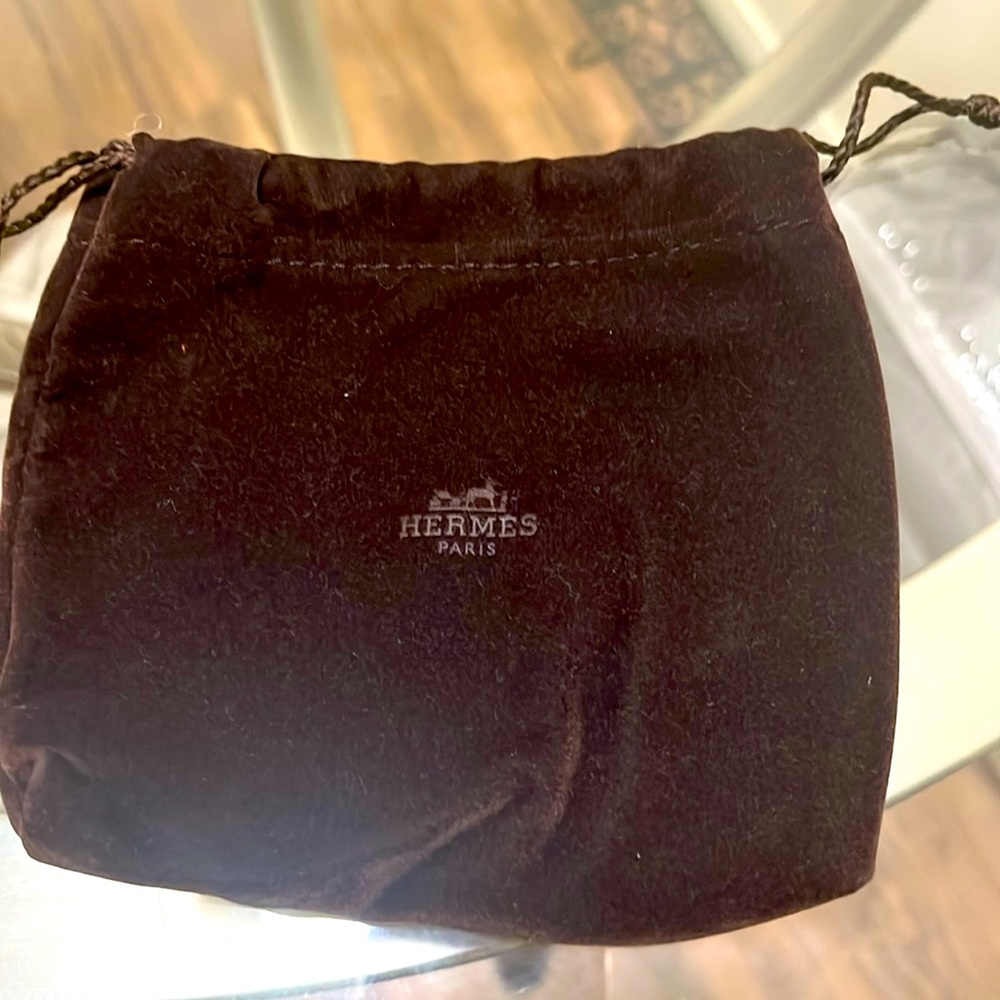 HERMÈS JEWELRY TRAVEL VELVET BAG
